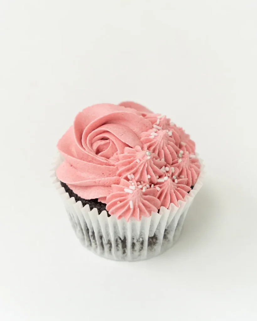 Overheerlijke cupcake met vulling