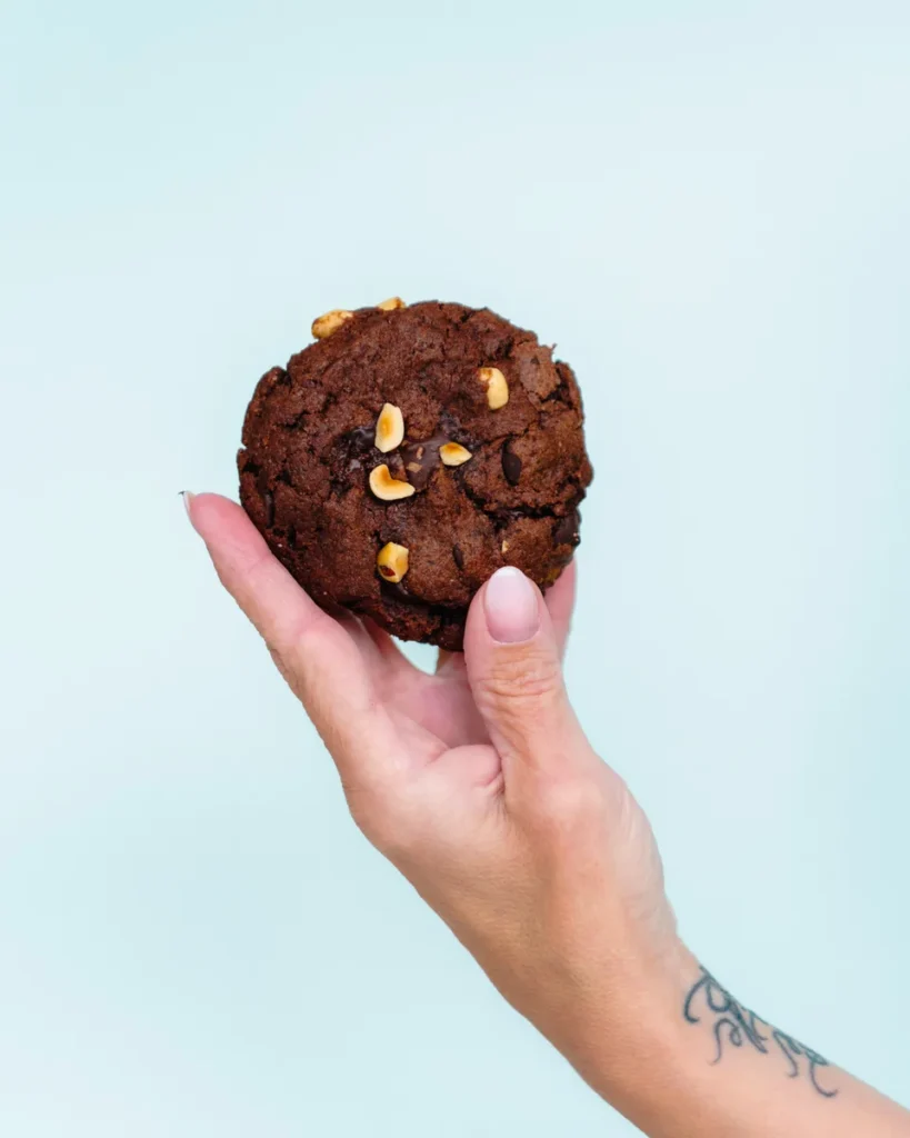 Chocolade-hazelnoot NYC cookie